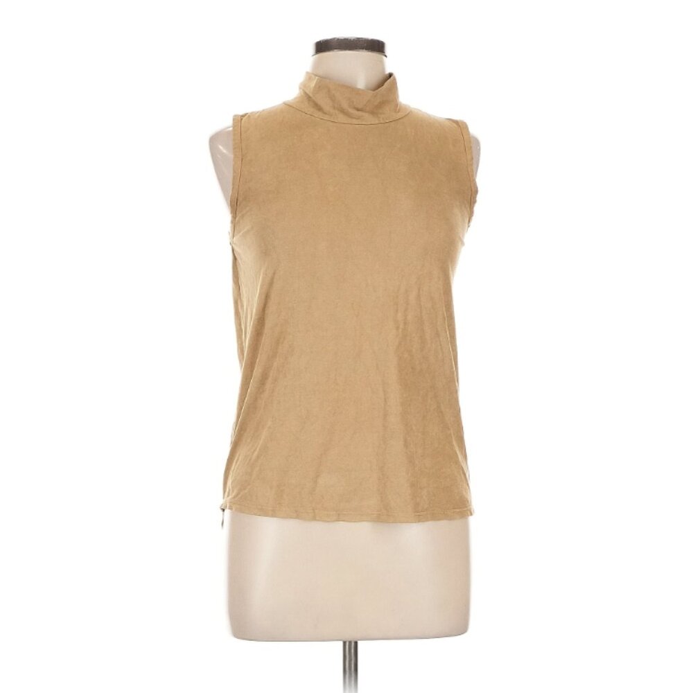 STELLA LUCE Faux Suede Sleeveless Top